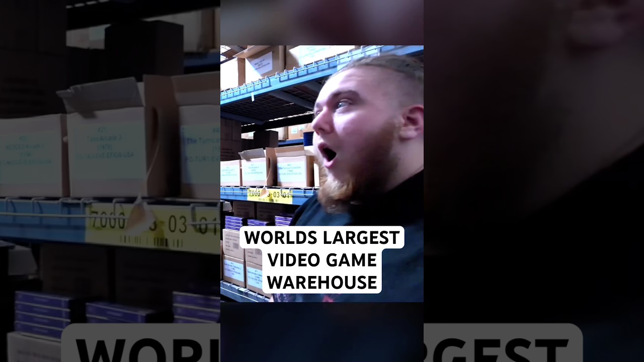 World Largest Video Game Warehouse #shorts #retrogaming