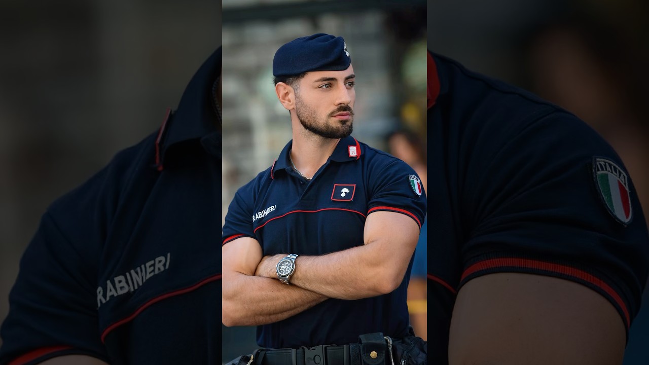 Surprised an Italian police officer 🇮🇹🫡 #streetphotography #italy #police #carabinieri