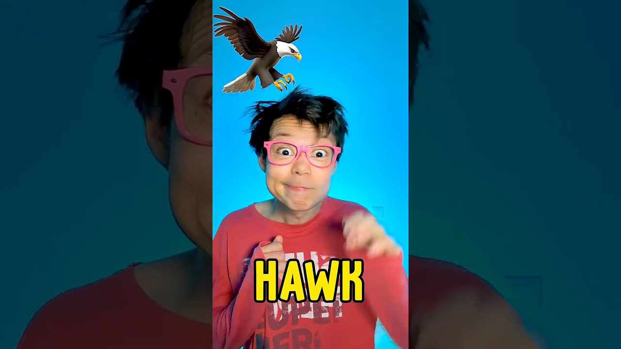 Animal Food Time! 🦅 #learn #kids #shorts #dardar