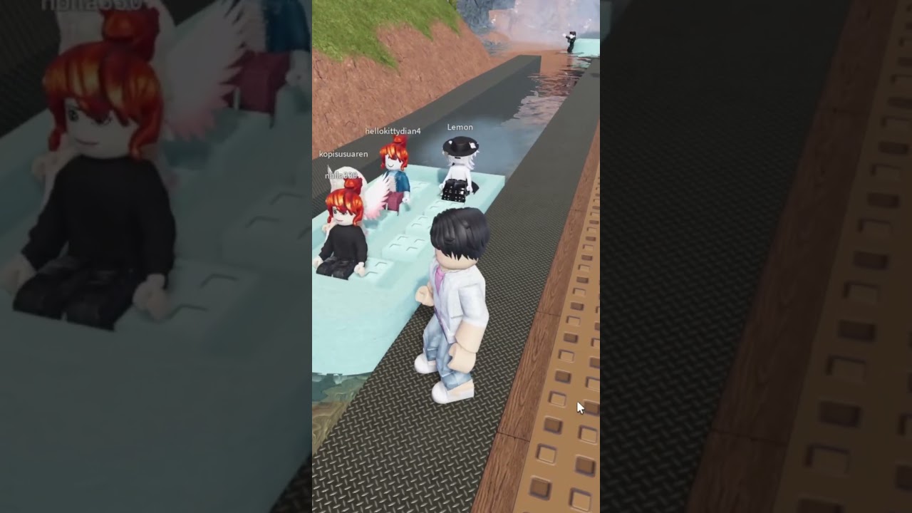 jinu pengen nyetir perahu malah jatuh #shorts #roblox #dwiantara