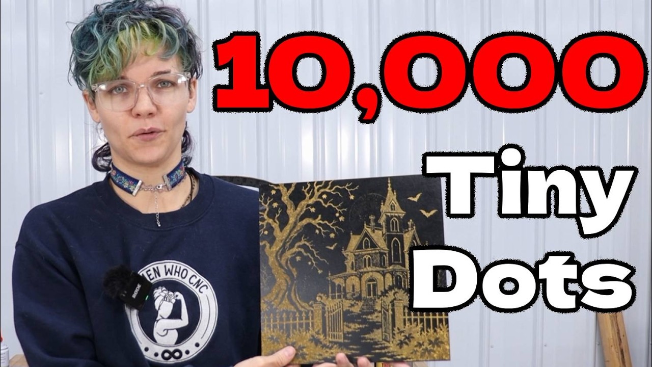 Turn ANY Image Into CNC Art Using Thousands of Tiny Dots!