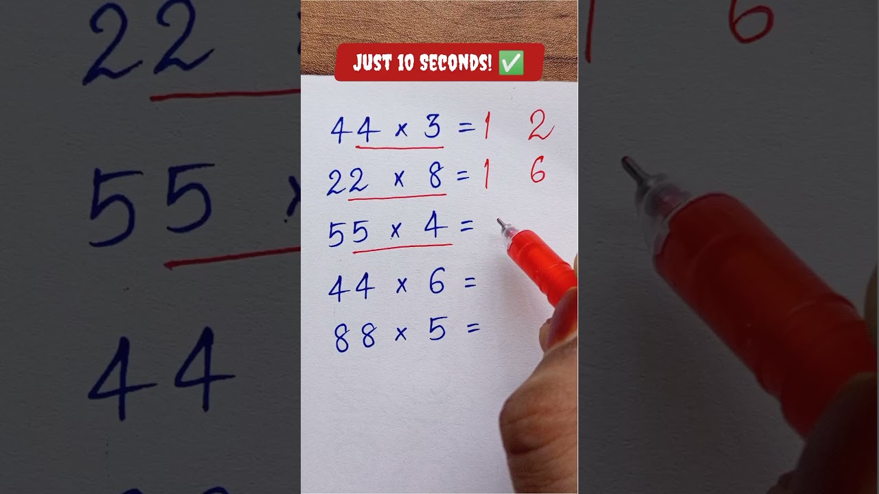 Superfast Multiplication Trick 🔥 #maths #mathstricks #mathematics #shortsfeed