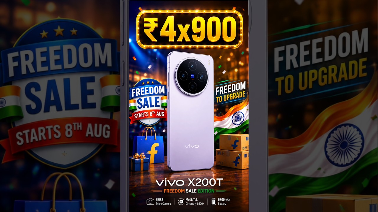 Vivo X200T Price in Flipkart Freedom Sale 2026 | Last Chance to Buy Vivo X200T Around ₹50,000? 📸