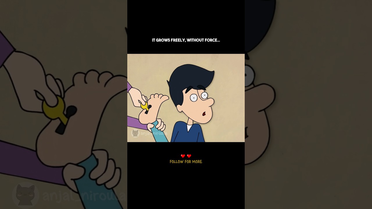 LOVE NEEDS NO KEY TO OPEN HEART... #cartoon #animation #funny #viral