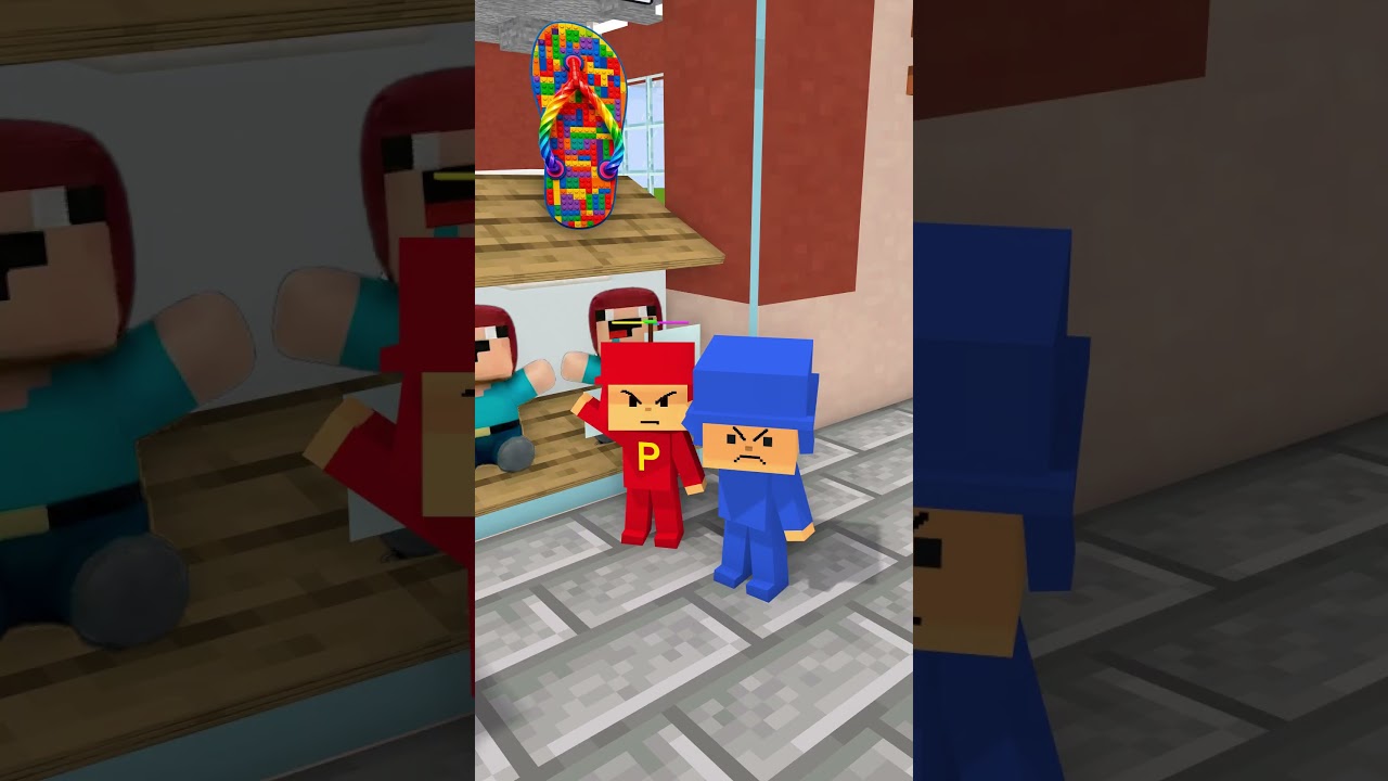 POCOYO Y LA CHANCLA SUPREMA #shorts #minecraft #robux #roblox #pocoyo