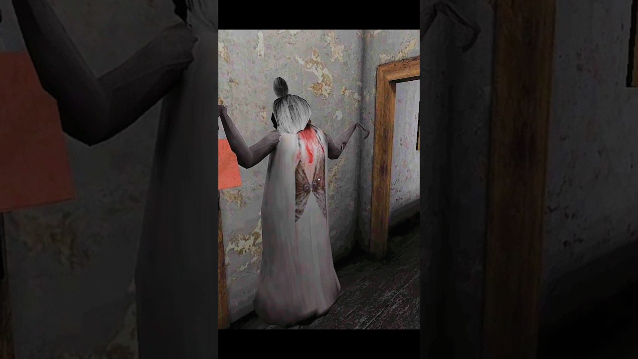 Escaping Granny And Angelina House 🤯🗿💀 #granny #gaming #grannygame#horrorgaming#ytshorts#horrorgame