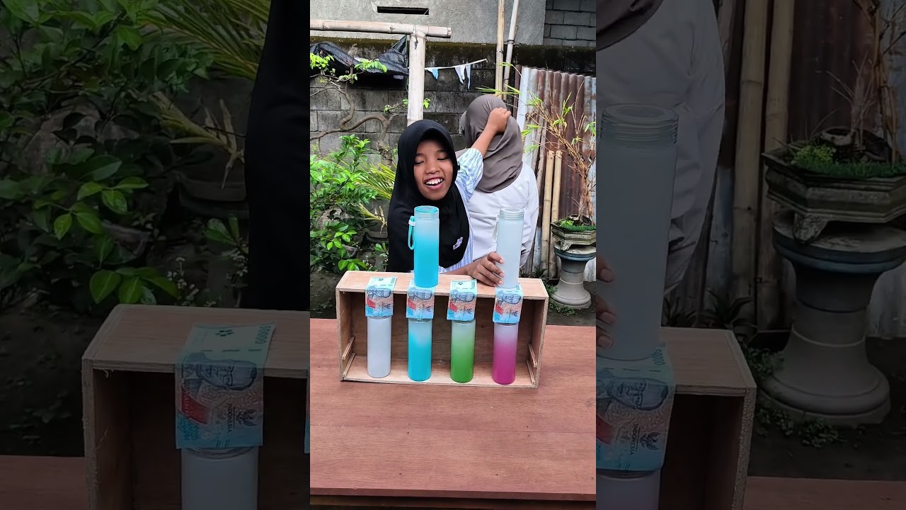 Tebak warna botol kaca yang benar dapat duit #shorts