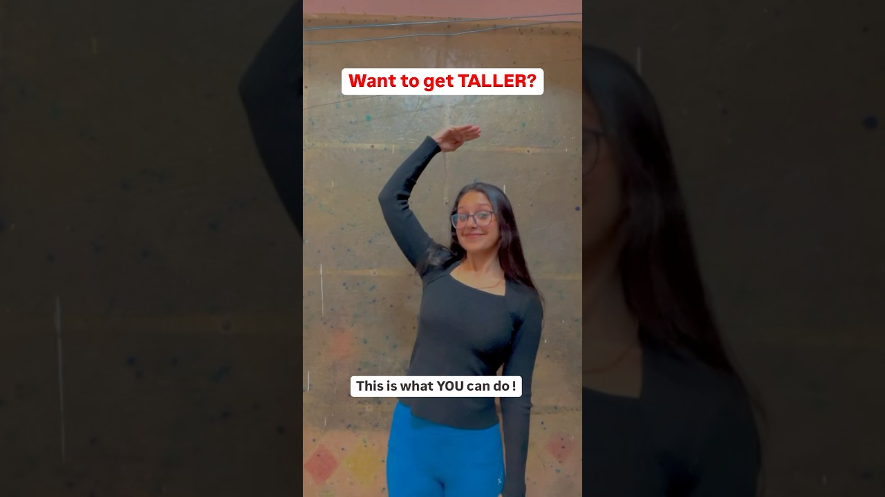 Get TALLER by doing 5 STEPS EVERYDAY!| INCREASE HEIGHT   #yoga #health #trendingreels
