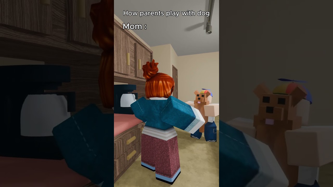 How parents pet dog #RobloxAnimation #shorts #short #memes #roblox