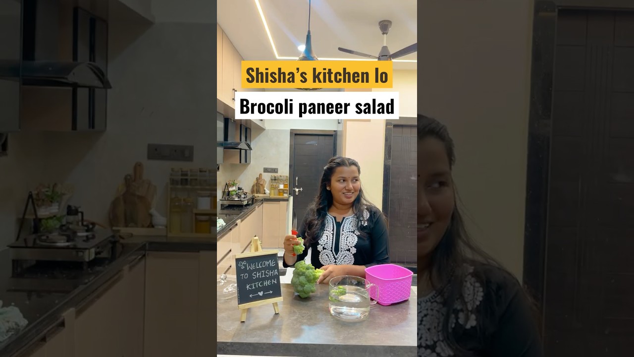 Brocoli salad at home✨ #shorts #shortsindia #telugu #teluguvlogs #shishacouple #minivlog #foodie