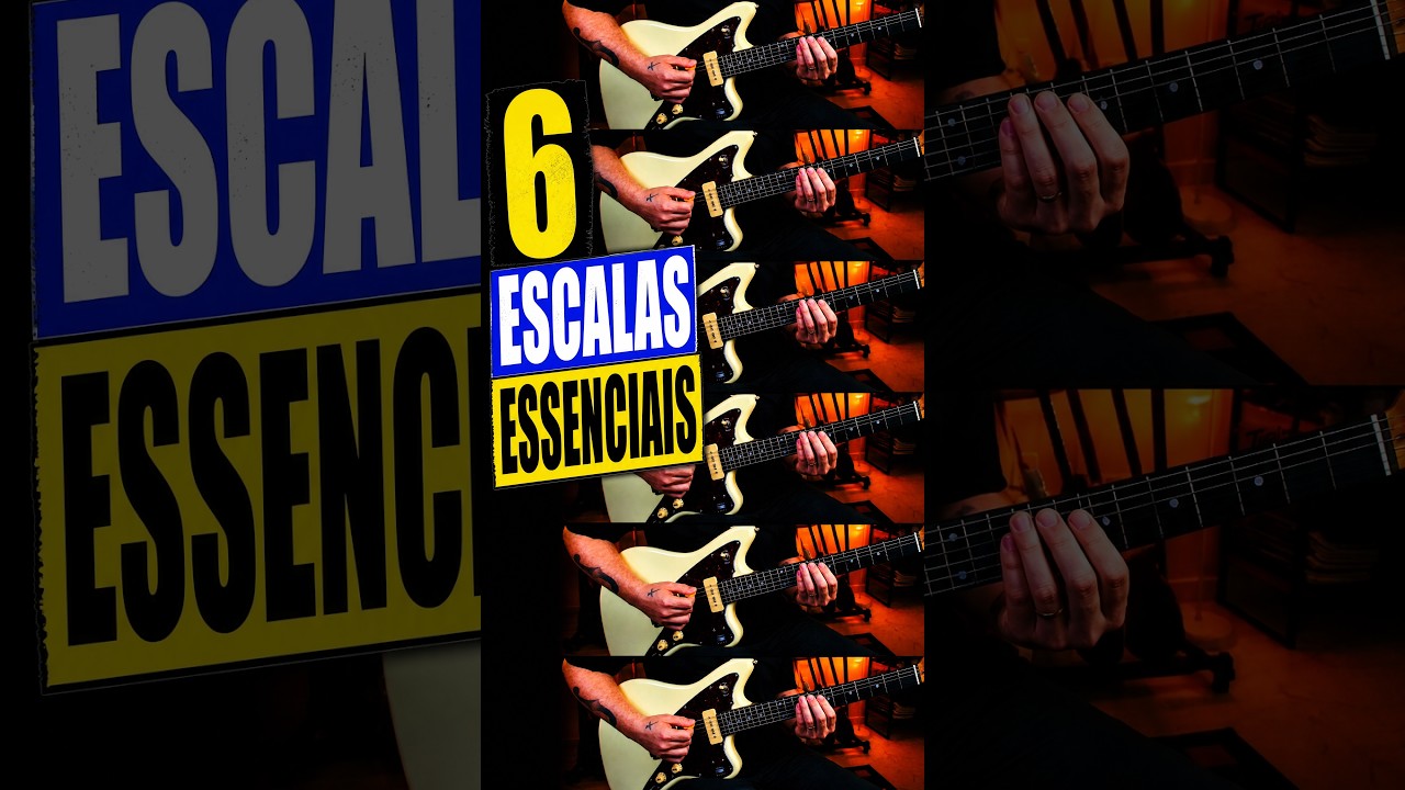 6 ESCALAS que todo GUITARRISTA deveria saber! #guitarlesson #guitartutorial #guitarscales #guitar