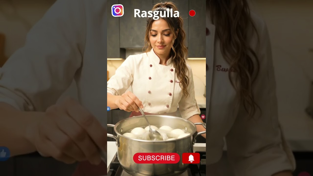 🤤 Rasgulla ASMR 🍳🔥 | Satisfying Indian Cooking #Shorts