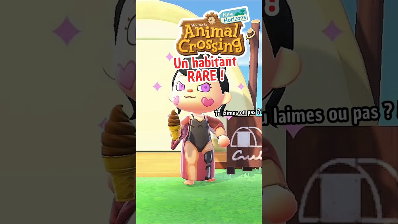 UN HABITANT ATYPIQUE sur ACNH #animalcrossingnewhorizons #shortsfeed #animalcrossing #acnh