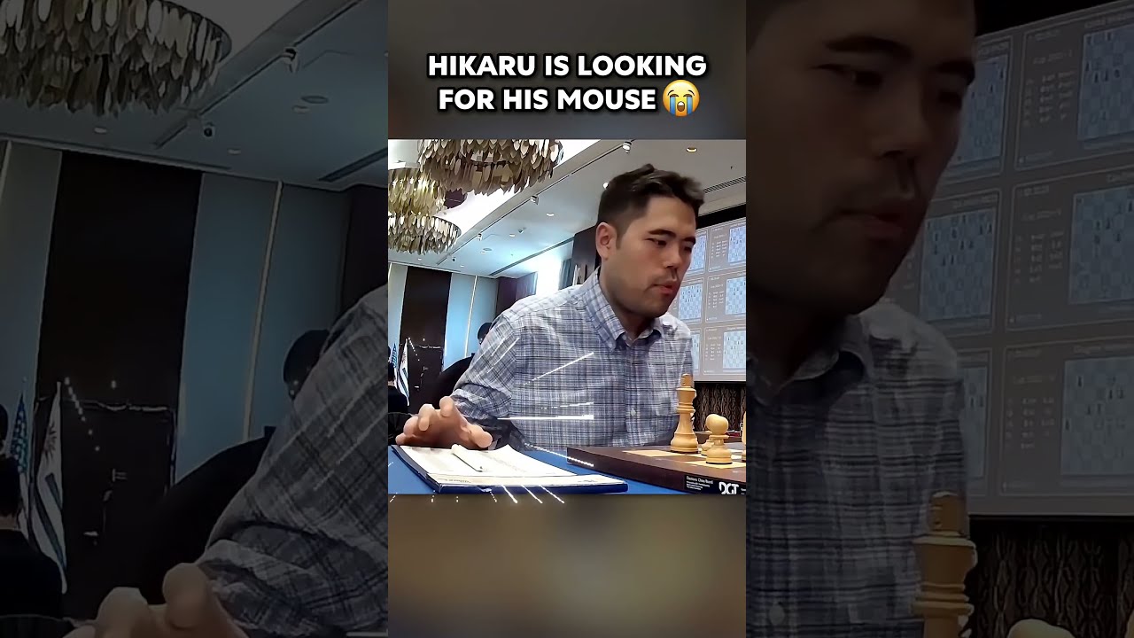 Hikaru Keeps Looking For His MOUSE At The Chess Board 😂
