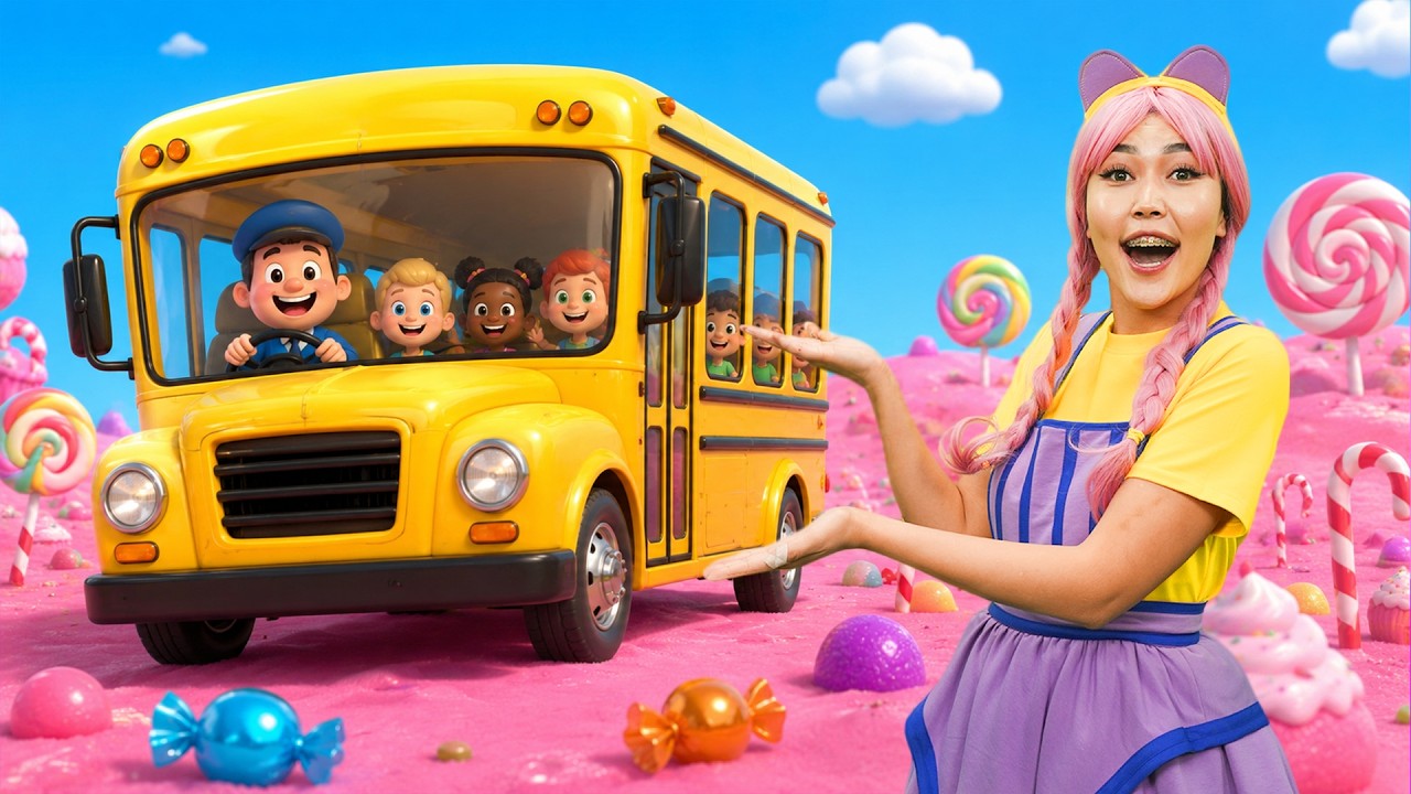 Wheels on the Bus: 5 Worlds 🚌🌎 | TigiBoo Kids Song