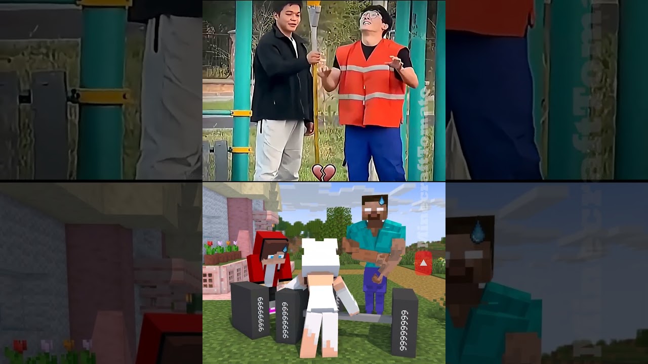 JJ Sister is Secretly Strong 💪🤯  - MAIZEN Minecraft Animation