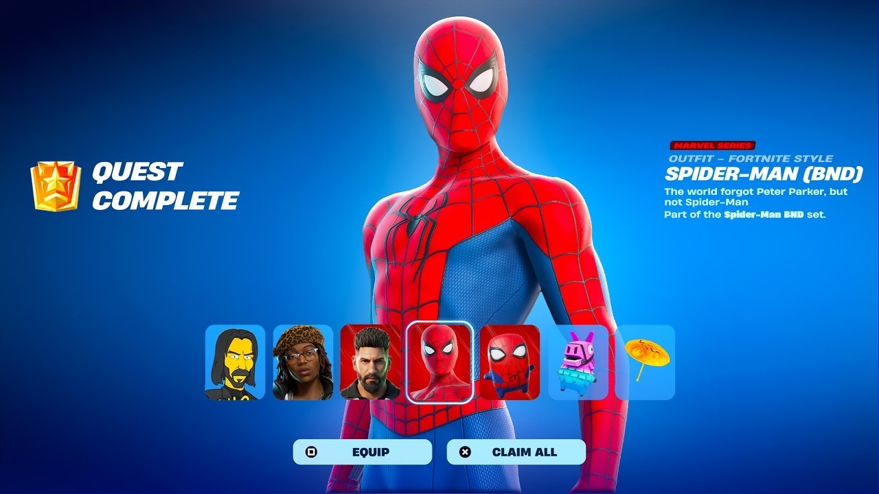 TENGO LA SKIN DE SPIDER-MAN  #fortnite