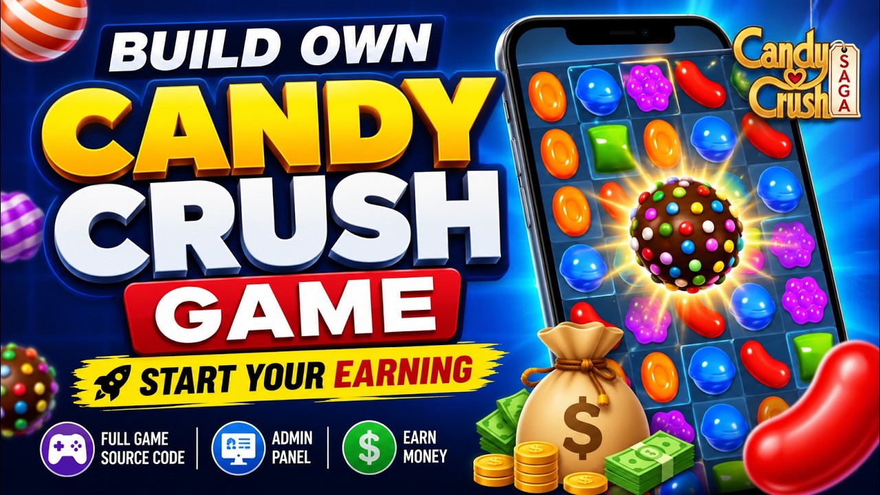 Build Own Candy Crush Game | Make Candy Crush Clone Game | Build Match-3 Puzzle Game