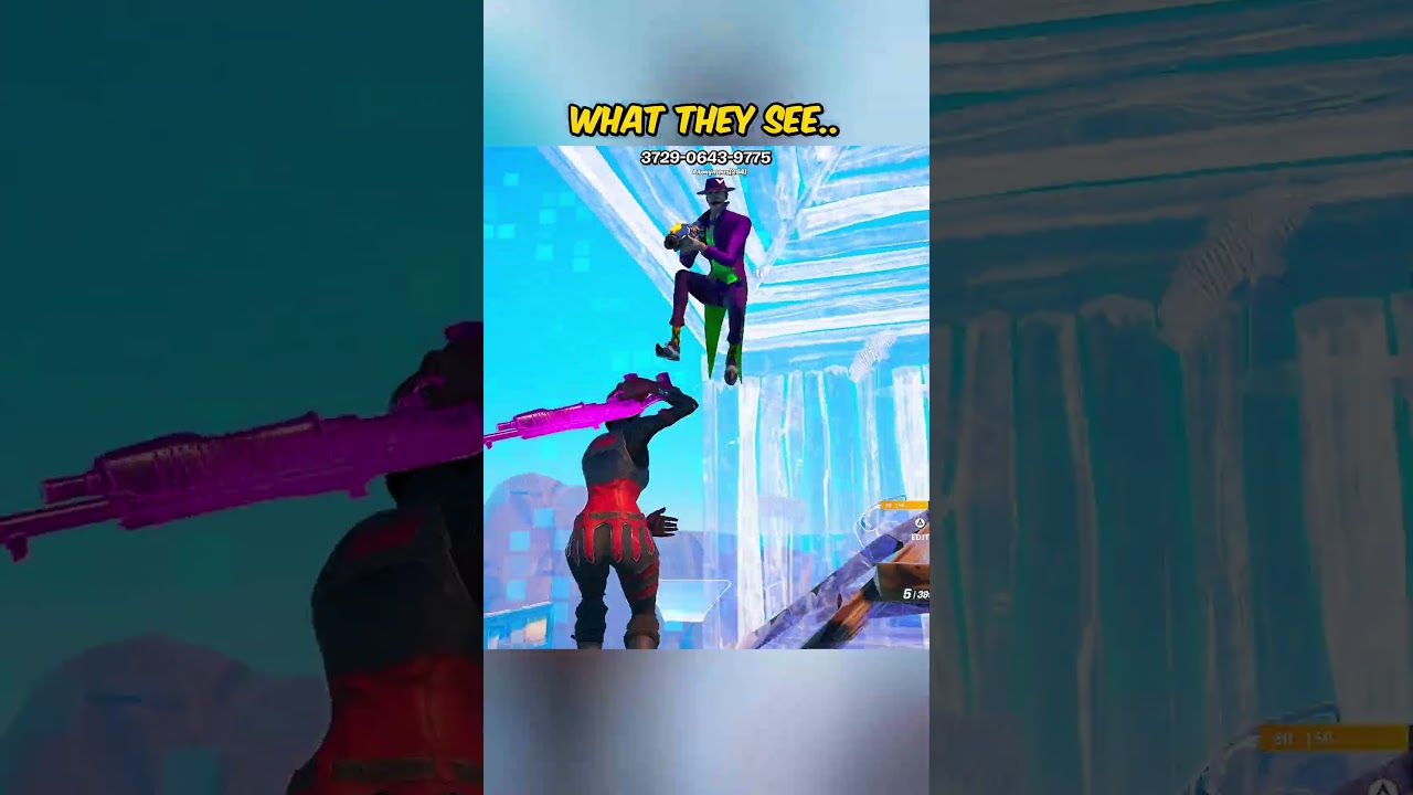 What they see vs What they don't see.. 👀🎮 #fortnite