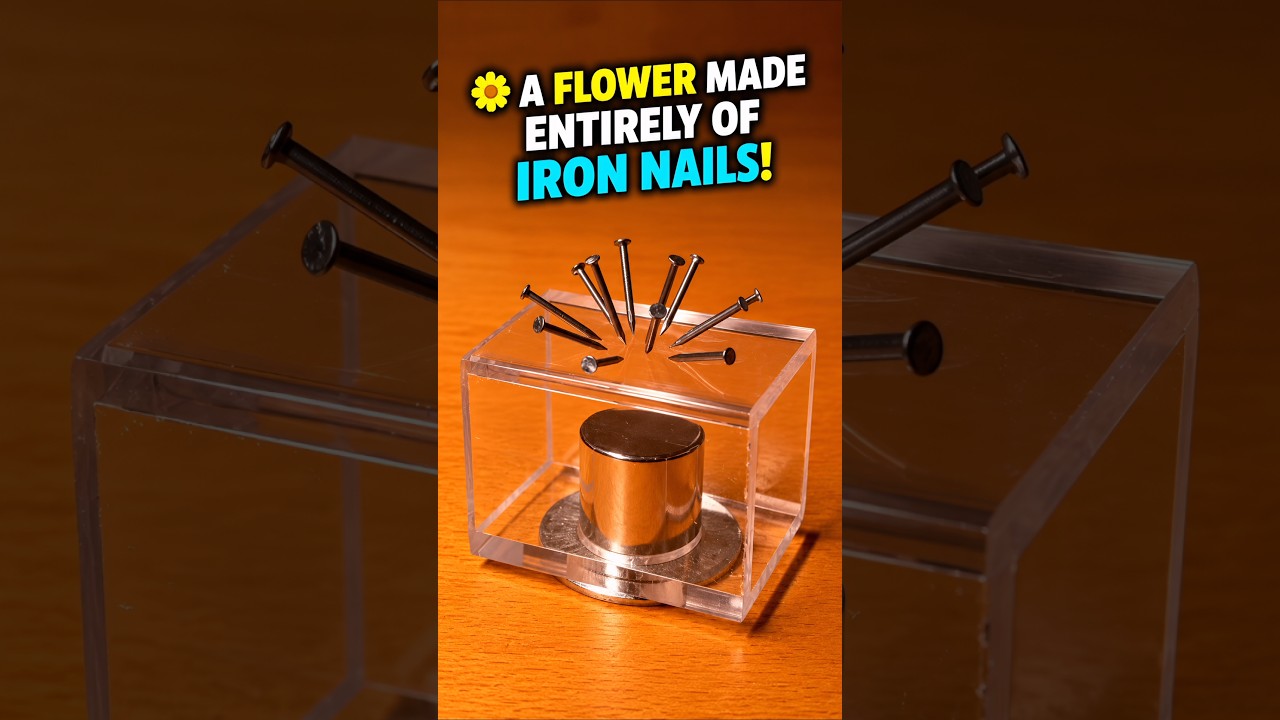 🌼 A FLOWER MADE ENTIRELY OF IRON NAILS!