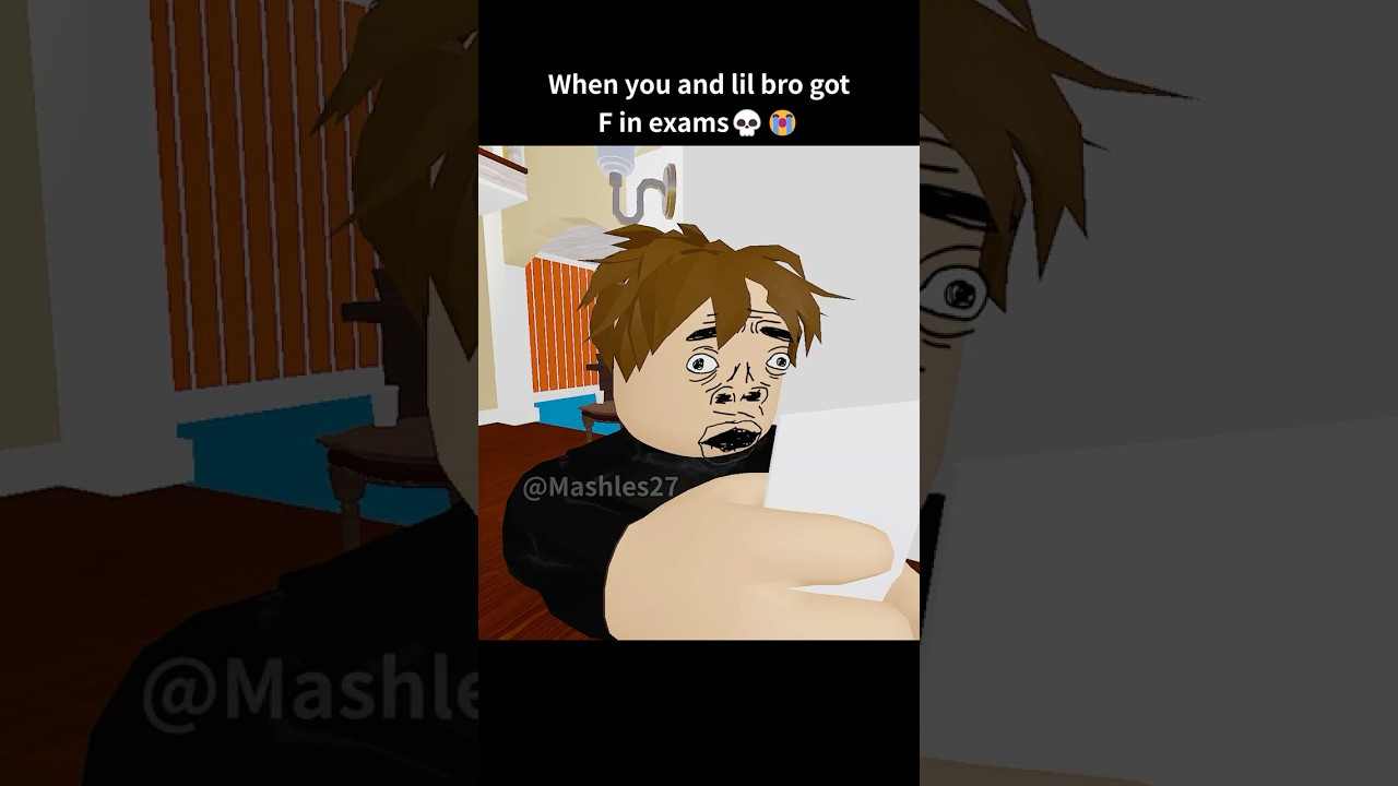 Bro and lil bro got F in exams😭 #roblox #shorts #robloxanimation #usa