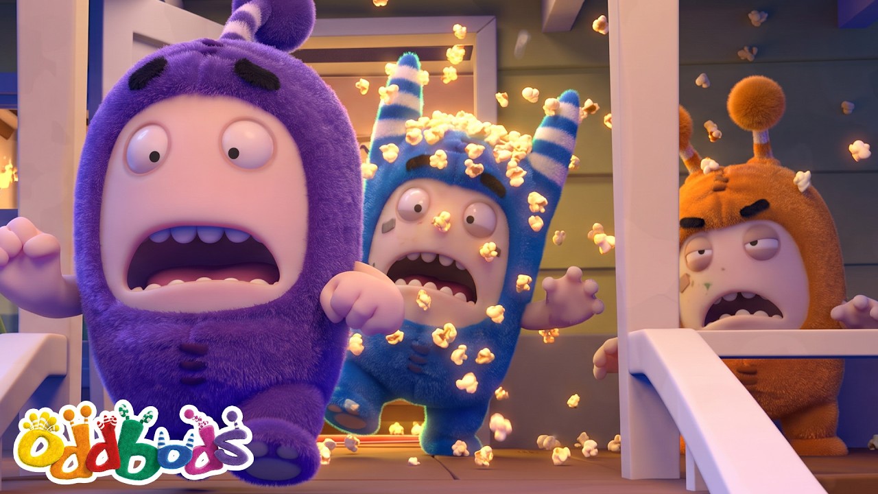 Zombie Popcorn Panic! 🍿 | BEST of Oddbods!! | Funny Cartoons for Kids