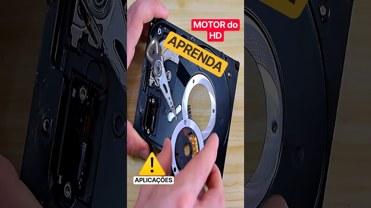 Como reutilizar o MOTOR POTENTE que tem DENTRO do HD#diy