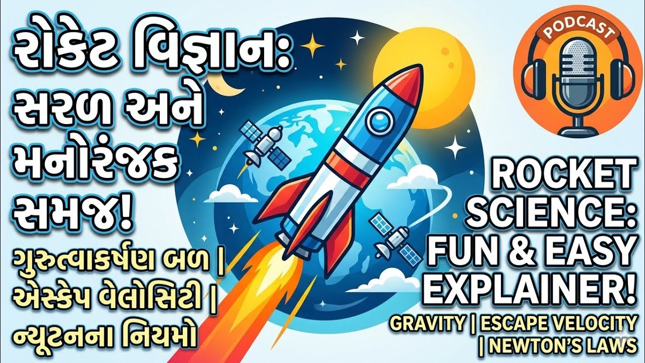 રોકેટ સ્પેસમાં કેવી રીતે જાય છે? સાવ સરળ ભાષામાં | Rocket Science Explained Simply | Podcast 