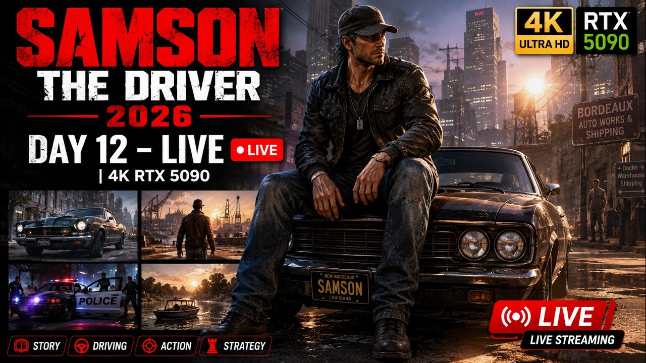 SAMSON THE DRIVER 2026 DAY 12 – LIVE | 4K RTX 5090