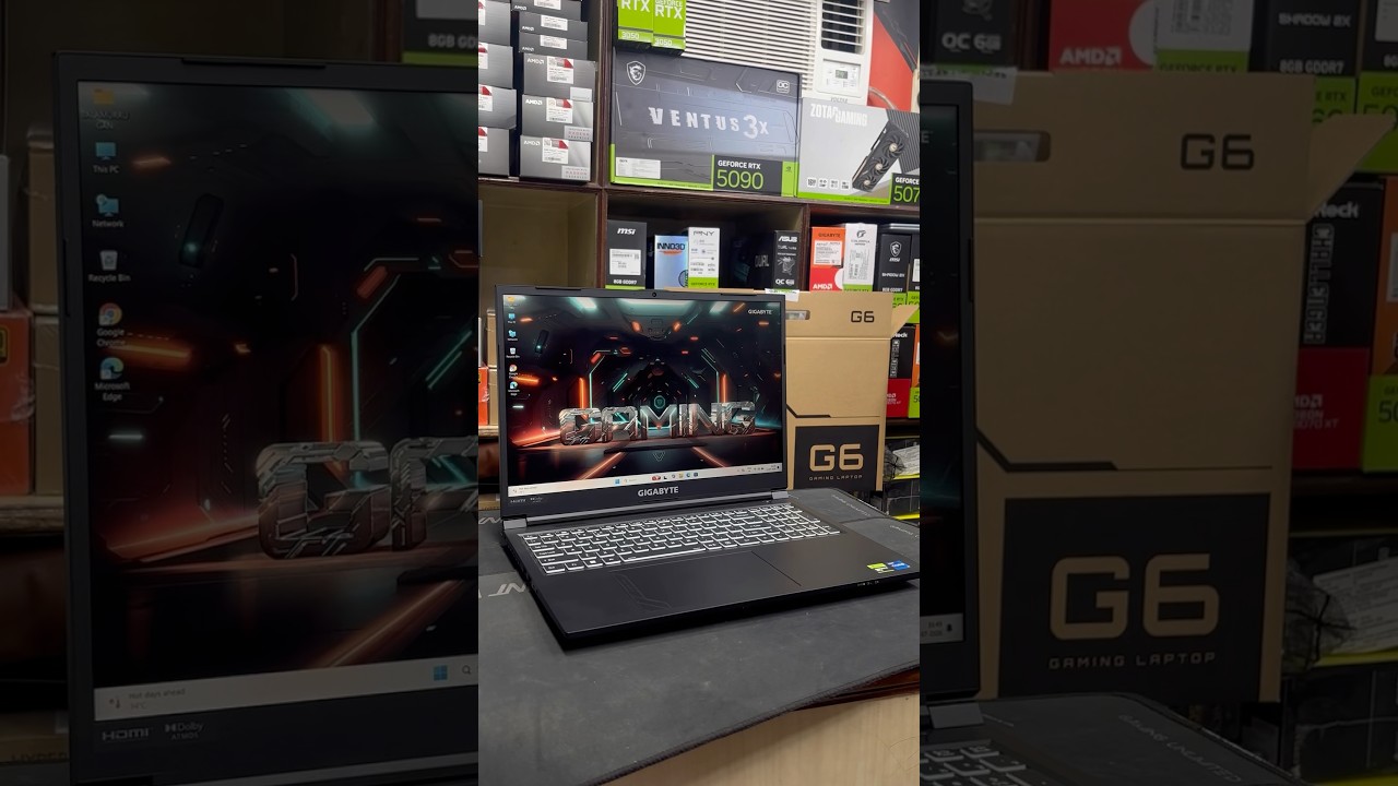 LIVE UNBOXING GIGABYTE G6 GAMING LAPTOP🔥🚀💯 #gaminglaptop #gigabytelaptop #jaicomputech #gaming