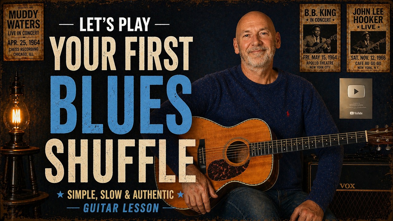 How to Play Your First Blues Shuffle | Easy Beginner Guitar Lesson