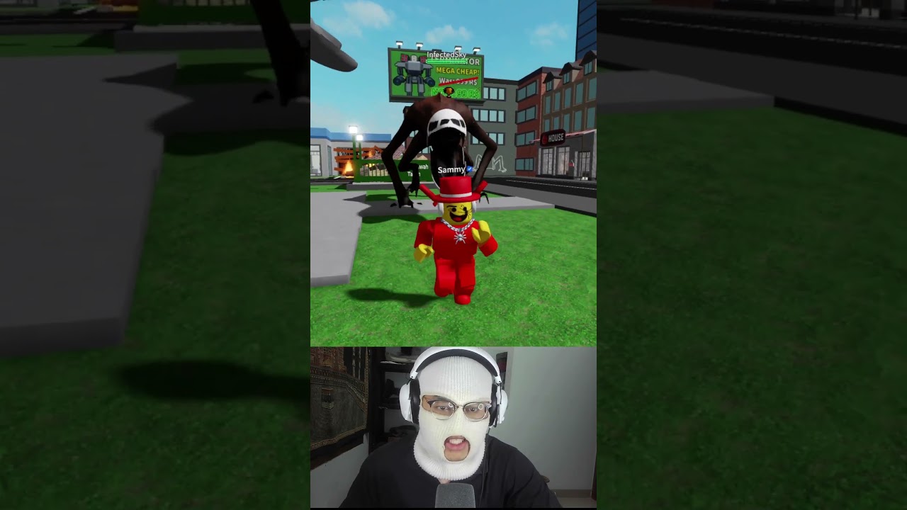 sammy VS scp monster kepala pesawat!! #roblox