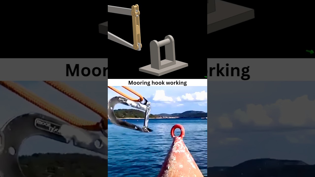 Working Prototype- Mooring Hook #3ddesign #cad #solidworks #engineering