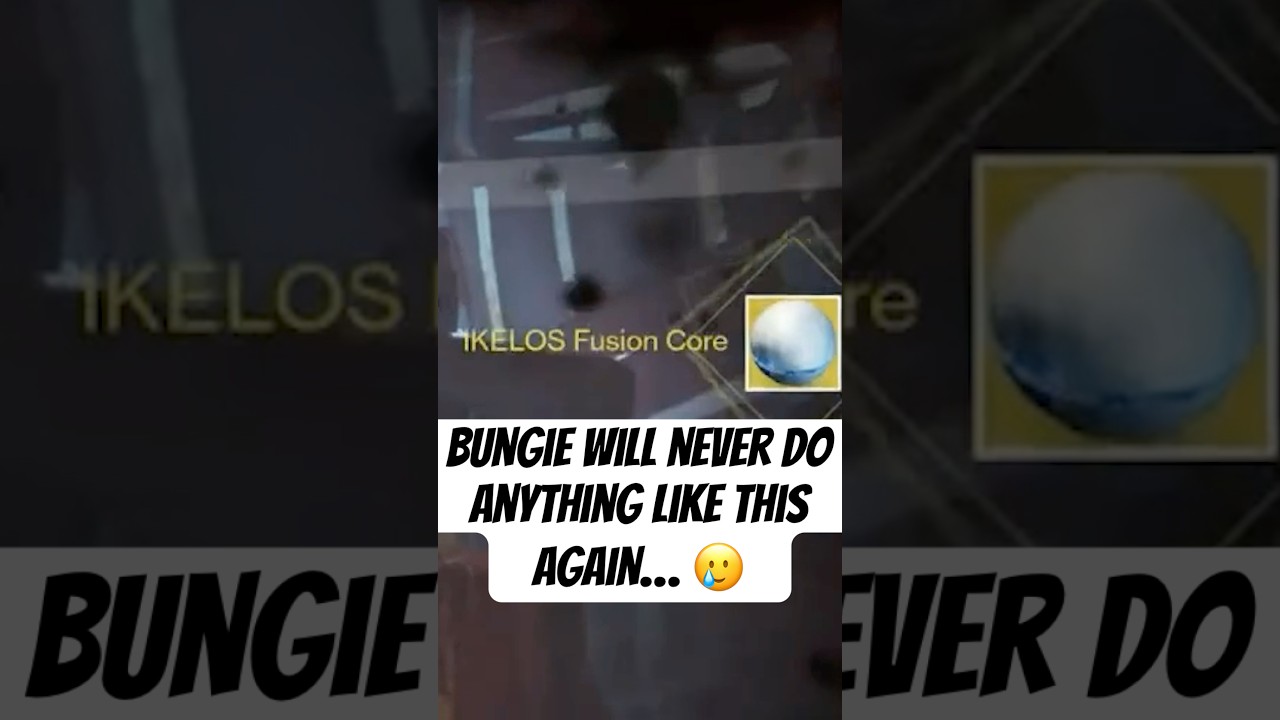 Bungie will never do anything like this again… 🥲