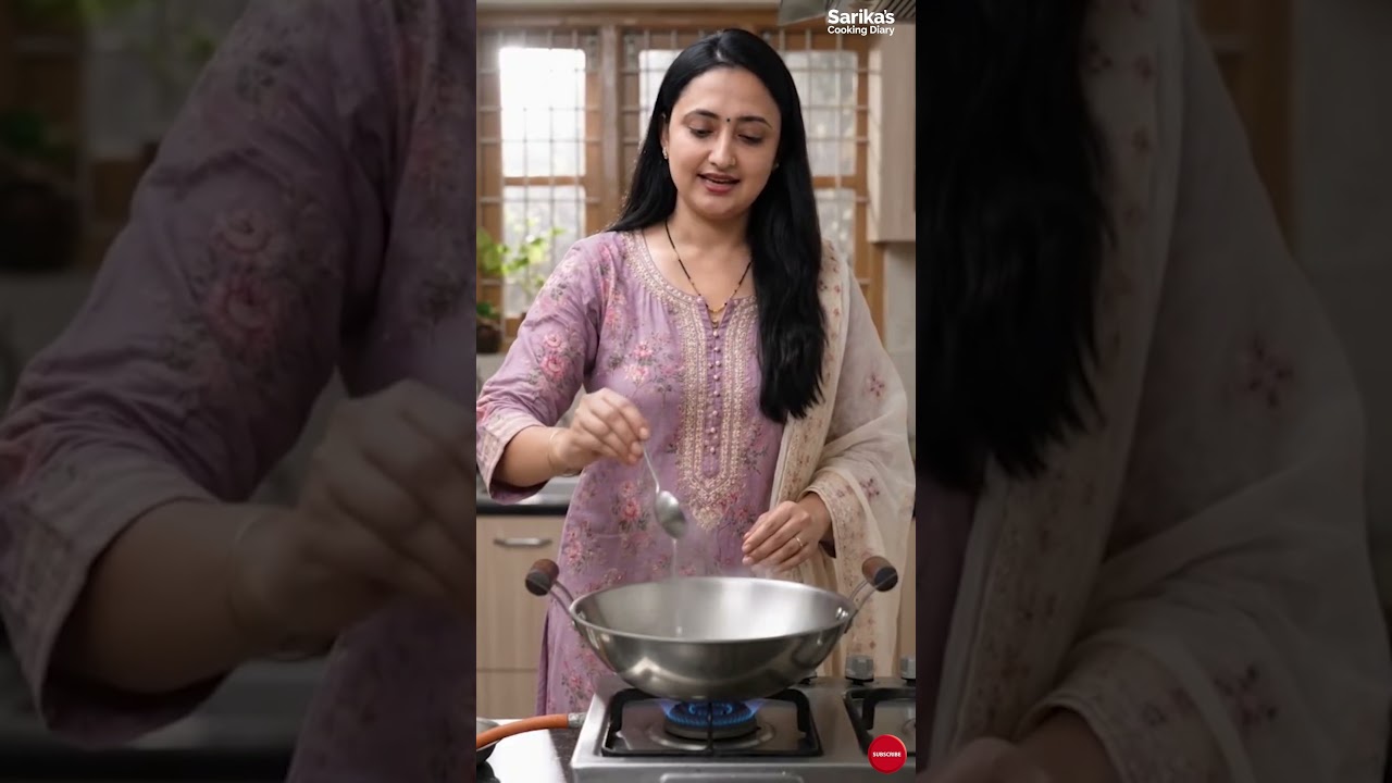 स्टील की कढ़ाई में खाना क्यों चिपकता है? ये आसान ट्रिक अपनाइए! 😲#shorts #cookingtips
