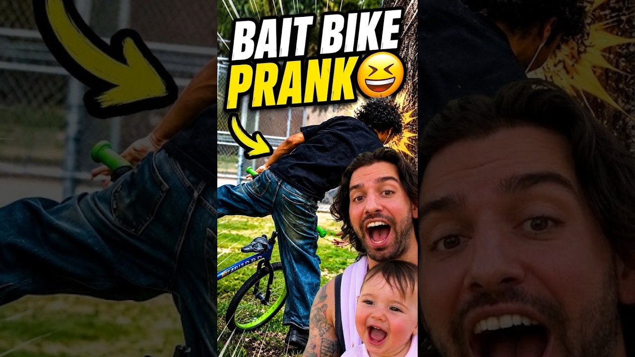 Bait Bike Prank w/ a Baby 😂 #Pranks #Funny #Viral