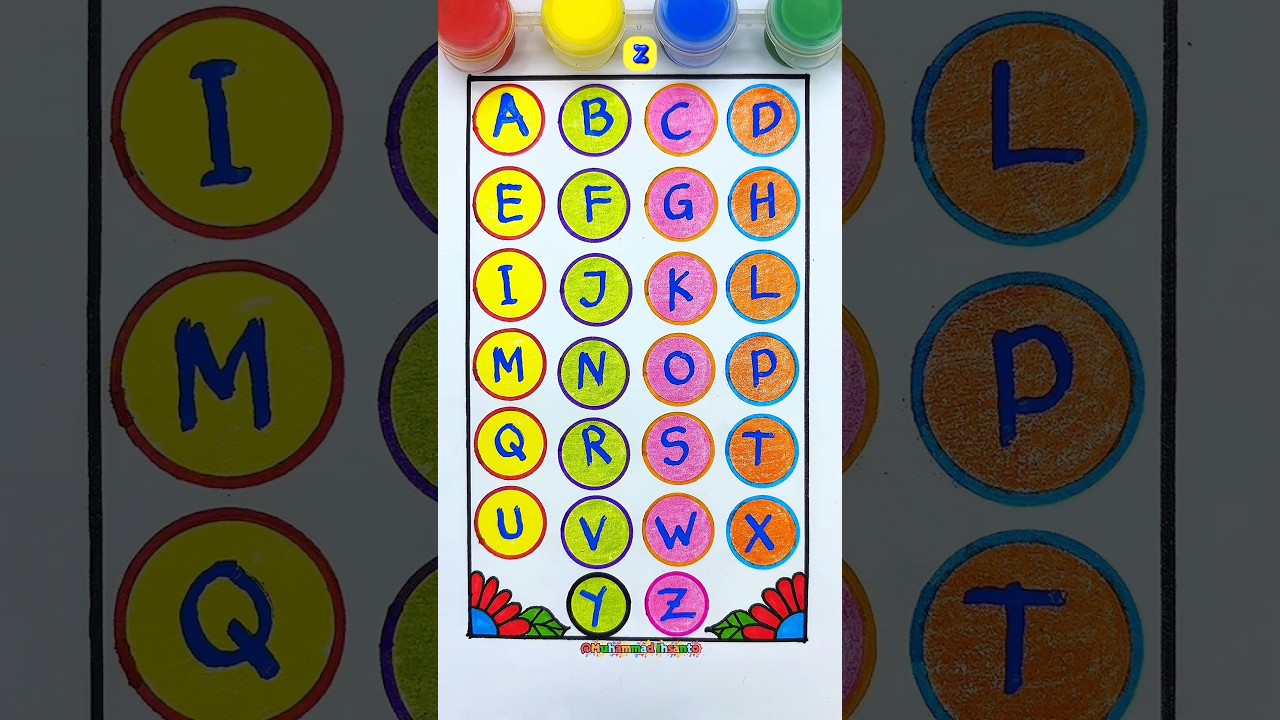 The Rainbow Alphabet! 🌈 #shorts #abc #abcdsong #preschool