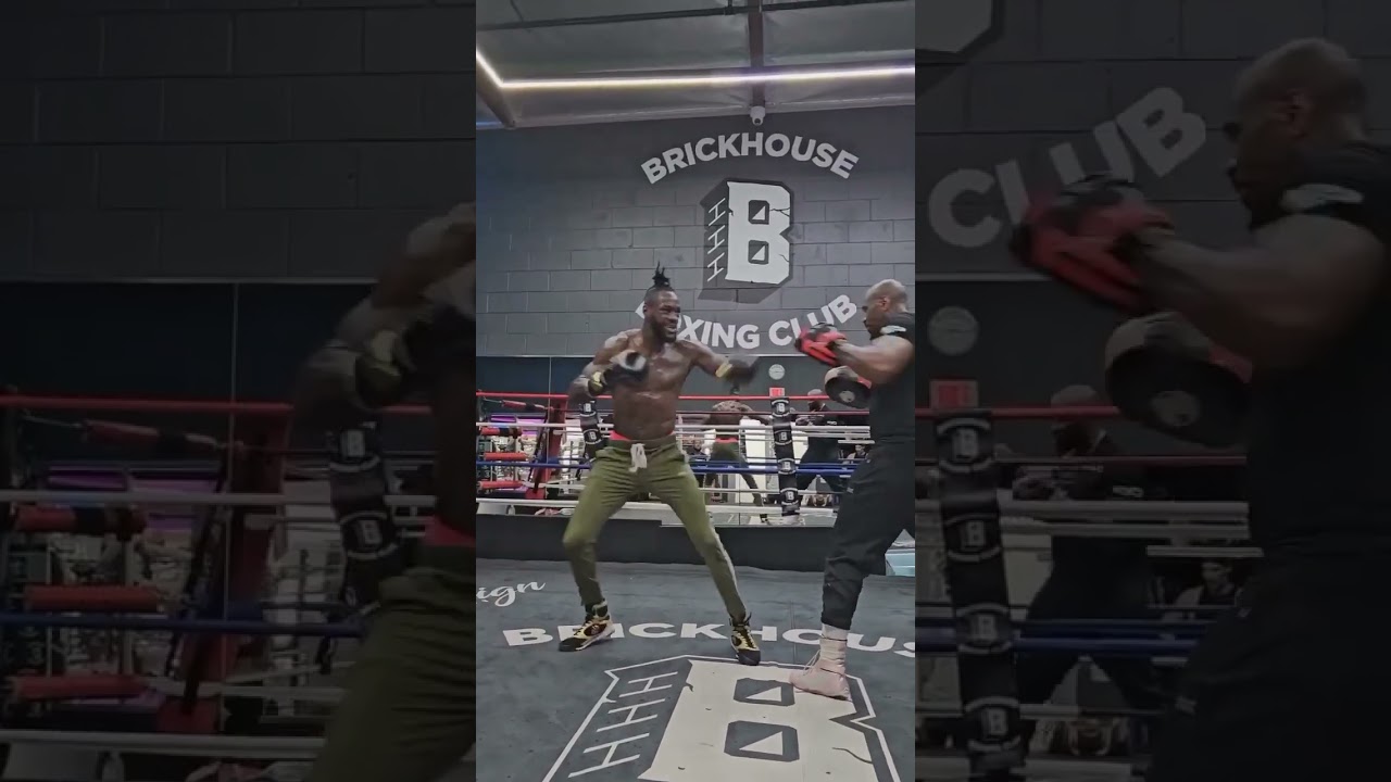 Deontay Wilder having fun #Boxing #boxingtraining