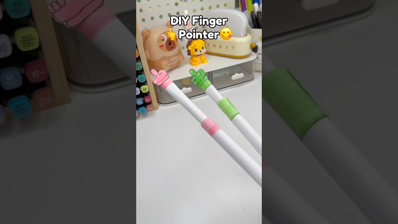 😋DIY Finger Paper Pointer👆!? #papercrafts #cutecrafts #diycrafts #diy #crafts