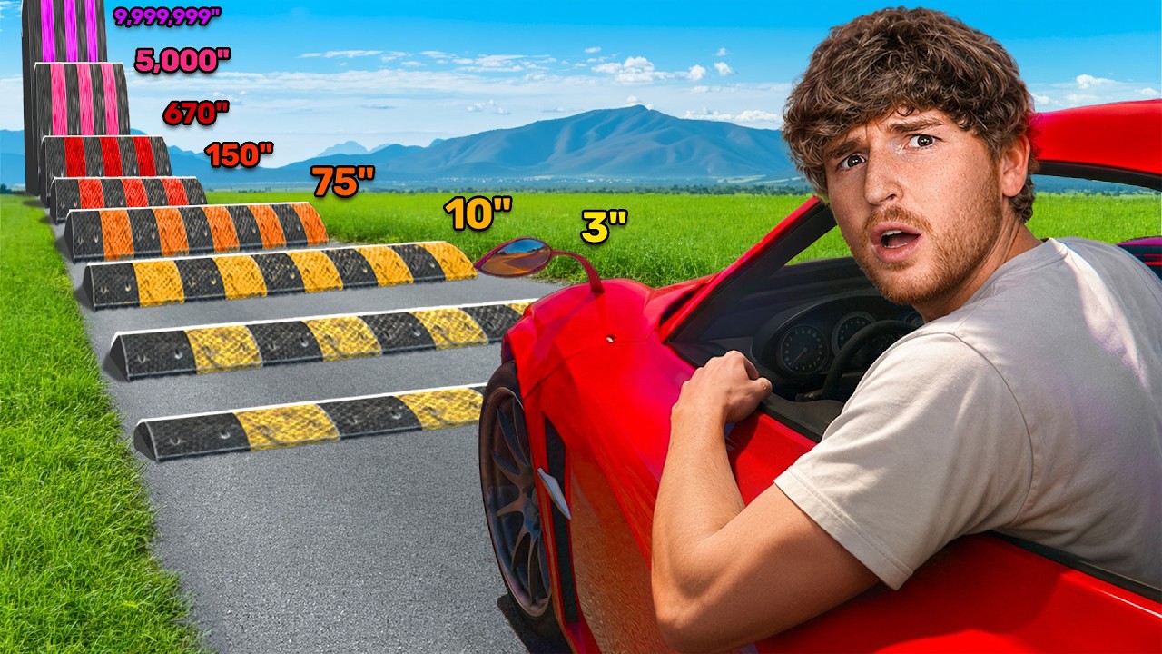 Testing CARS vs HUGE SPEEDBUMPS!