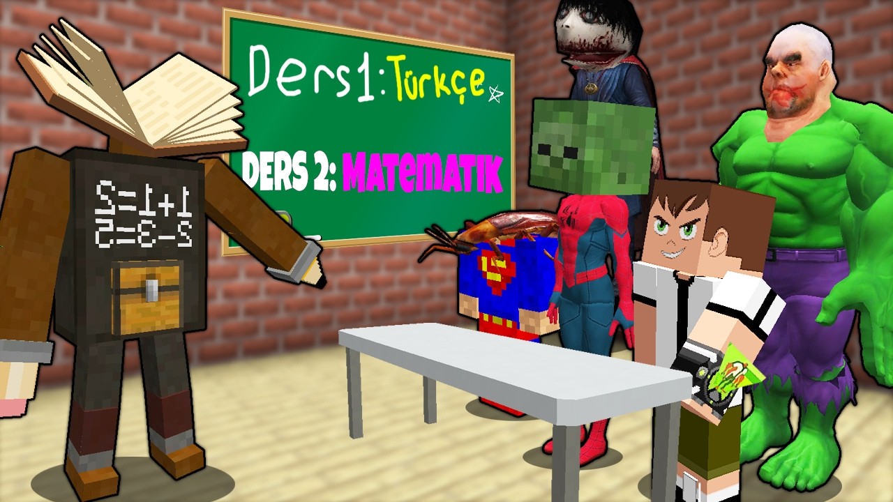 OKUL CANAVARI OKULUNA GİDİYORUZ! 😱 - Minecraft