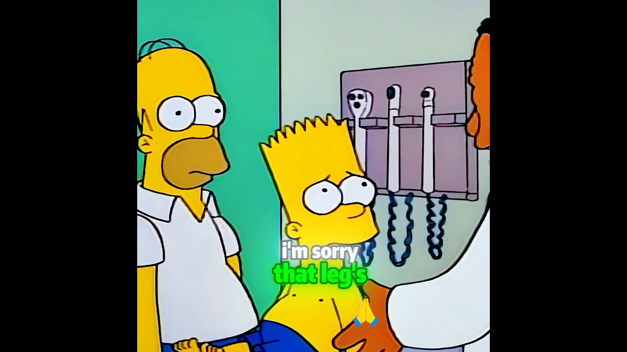 Bart broke his leg. #animation #thesimpsons