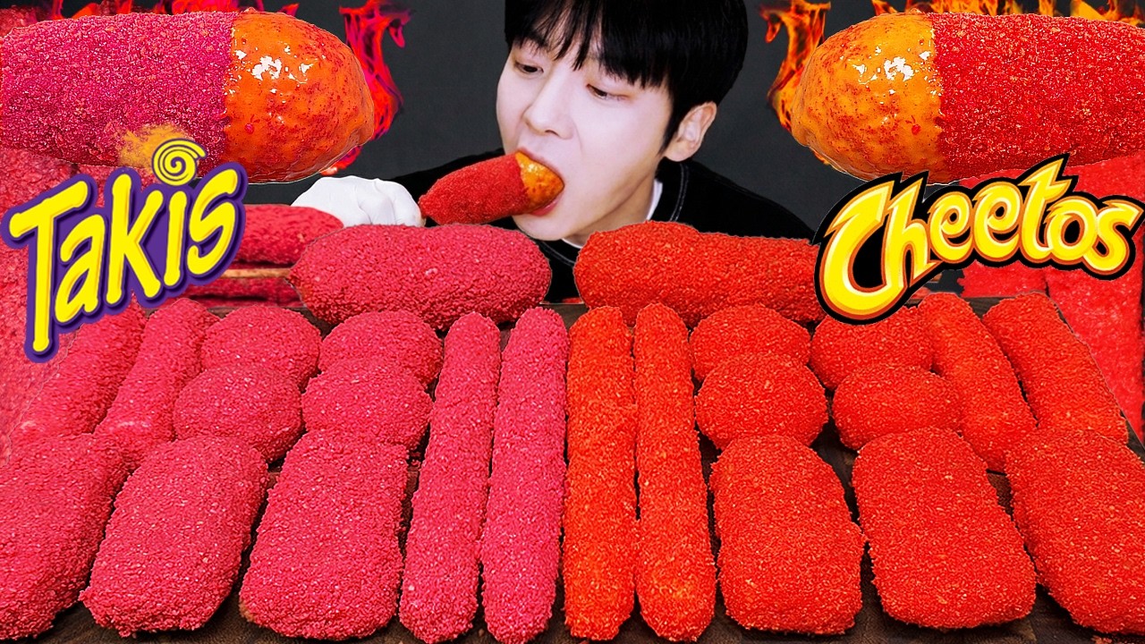 ASMR MUKBANG 직접 만든 타키스 대왕 가래떡 떡볶이 불닭볶음면 치즈스틱 핫도그 먹방 & 레시피 FIRE NOODLES AND Tteokbokki EATING SOUND!