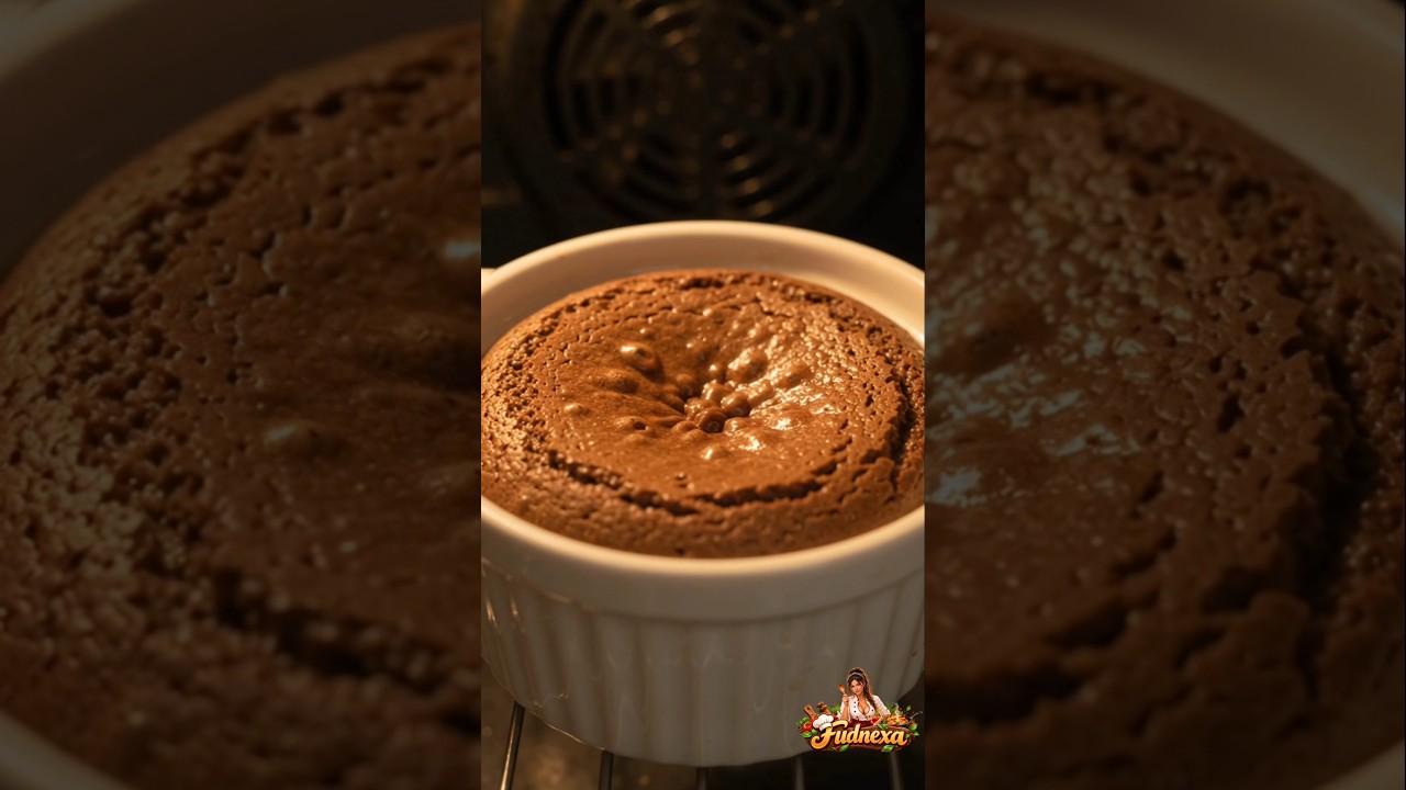 Tiny Chef Makes a Giant Chocolate Lava Cake! 🍫🔥 #Shorts #ASMR