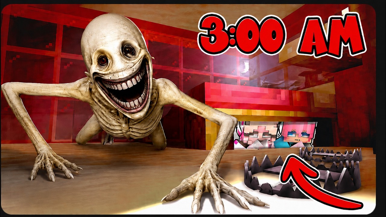 MOMON & ATUN SEMBUNYI DI BAWAH RANJANG UNTUK MENGHINDARI MONSTER CREEPY PASTA ft @BANGJBLOX