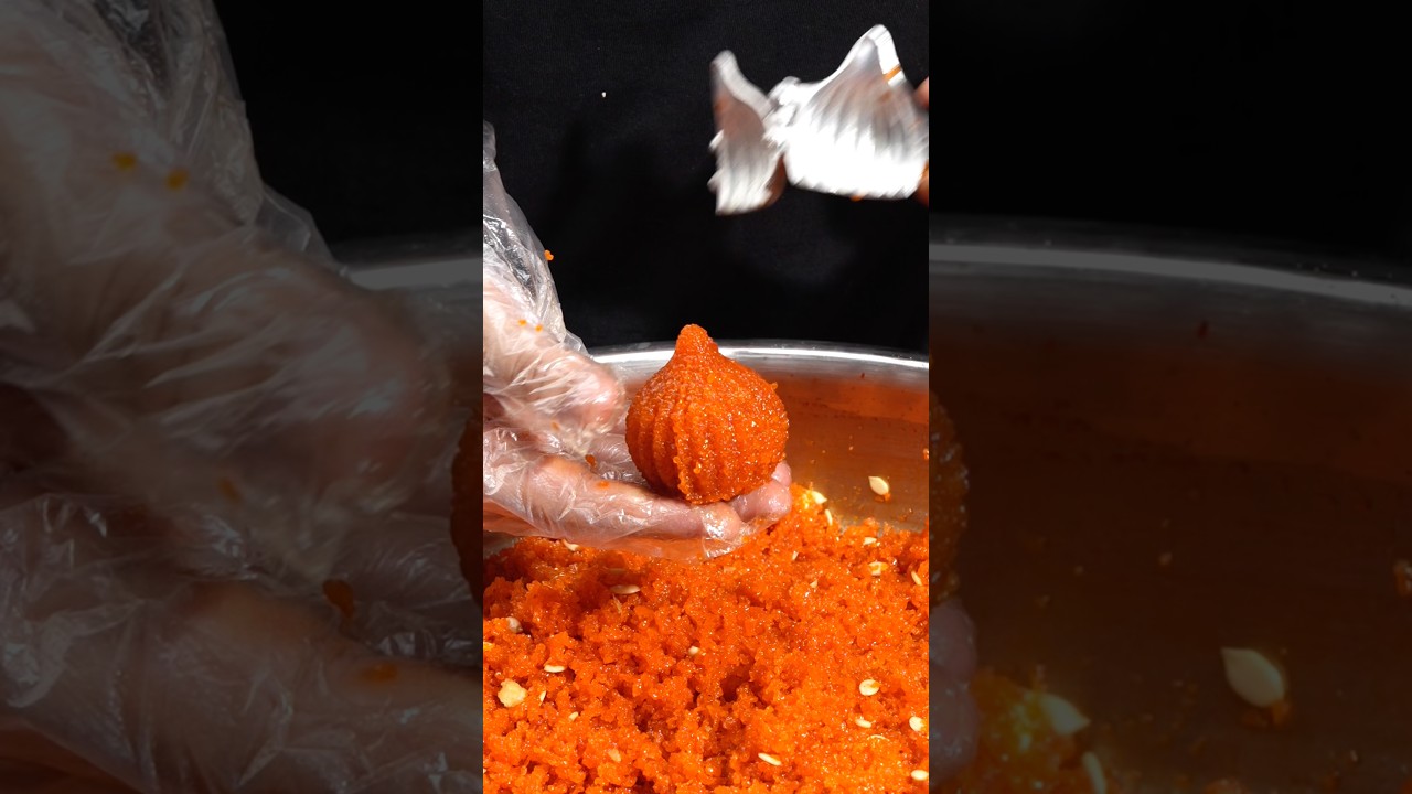 Motichoor Mawa Modak ASMR Cooking | #asmr #recipe #ganeshchaturthi #modak #trending #indianasmrworld