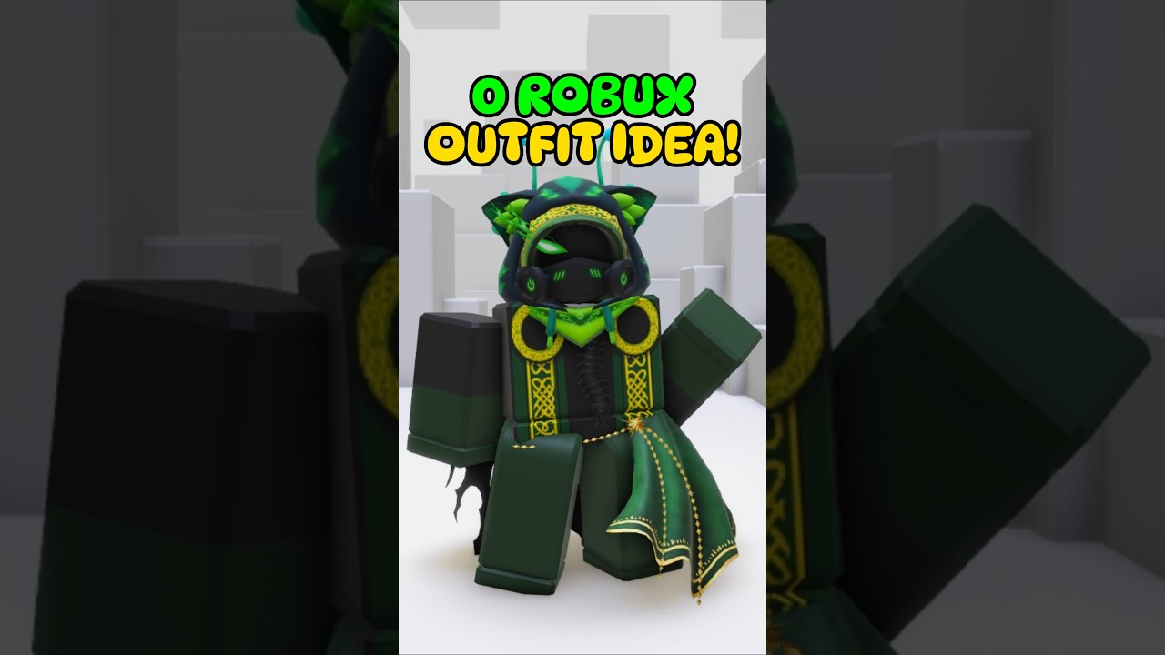 0 Robux Outfit Idea Using Green Free Items & UGCs #roblox #robux