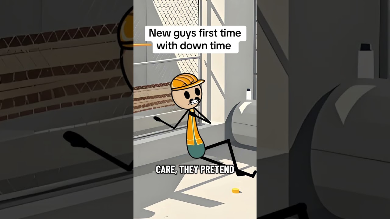 New Guys First Time With Down Time#bluecollar #drama #animation #skit #funny