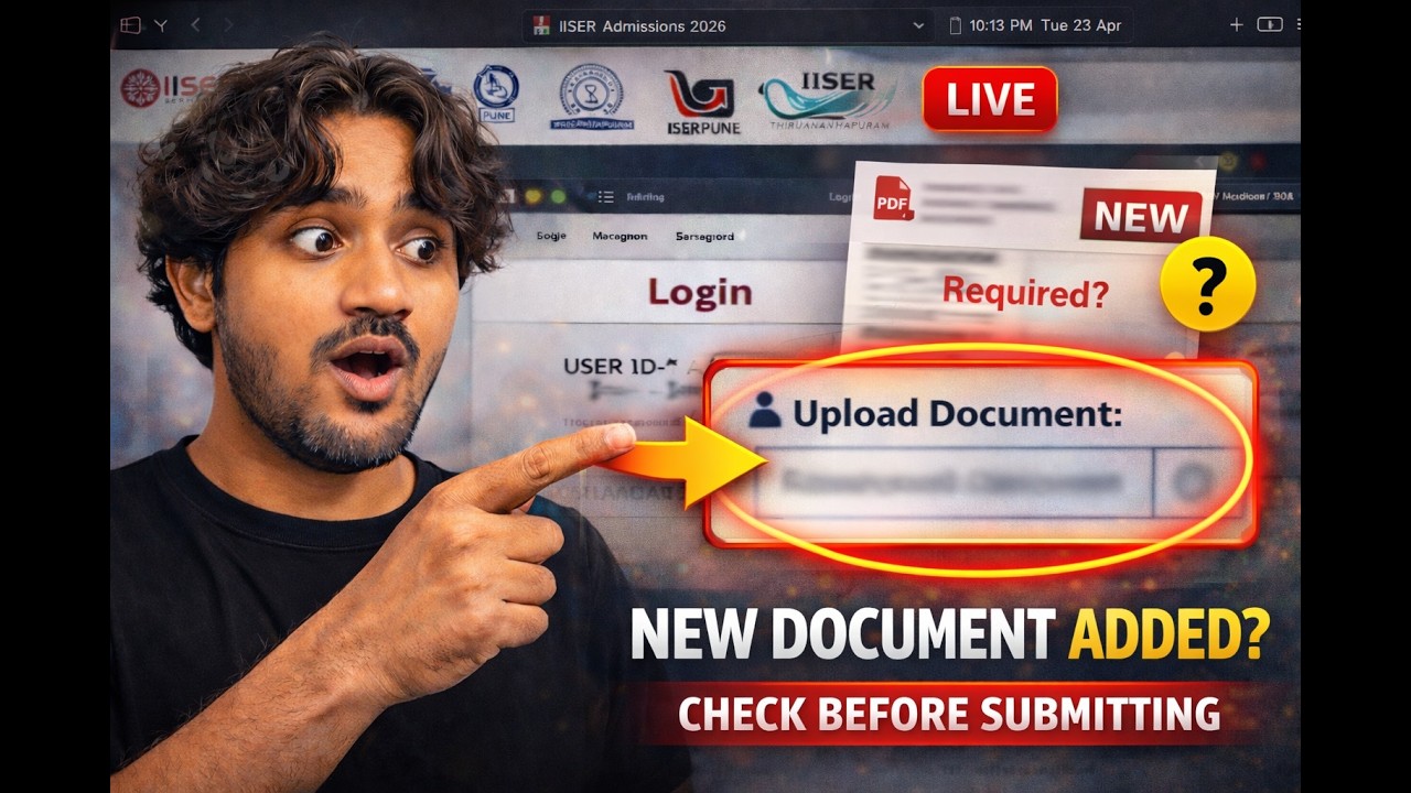 IAT 2026 Counselling Portal Changes | Step-by-Step New Document Upload Update