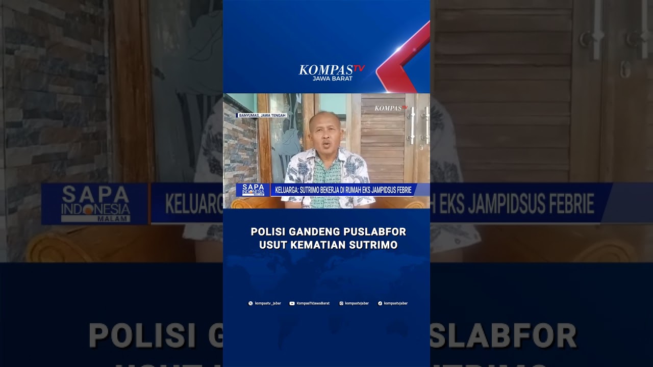 DPR Ikut Awasi Pengusutan Kematian Sutrimo Eks Pegawai Rumah Febrie #shorts